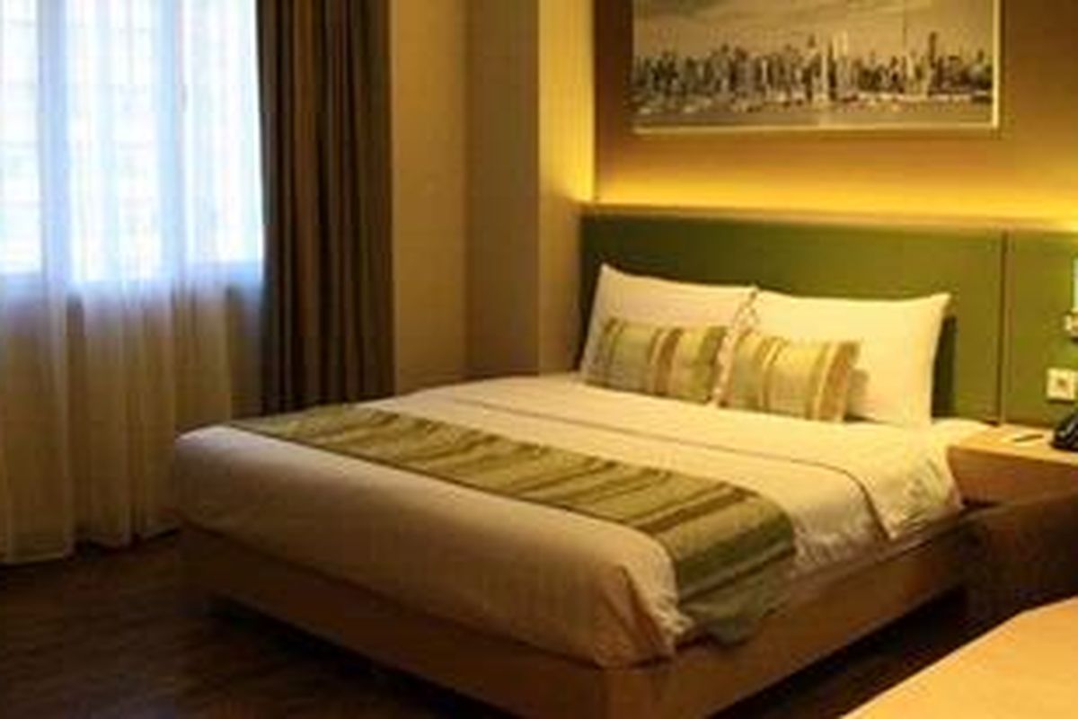 Kamar di Grand Whizz Kelapa Gading.