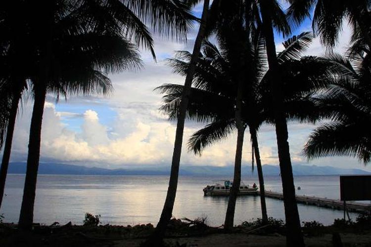 Pemandangan di salah satu sudut di Pulau Sali, Halmahera Selatan, Maluku Utara.