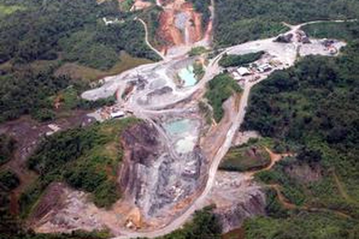 Sebuah kawasan penambangan batubara di kalimantan Timur