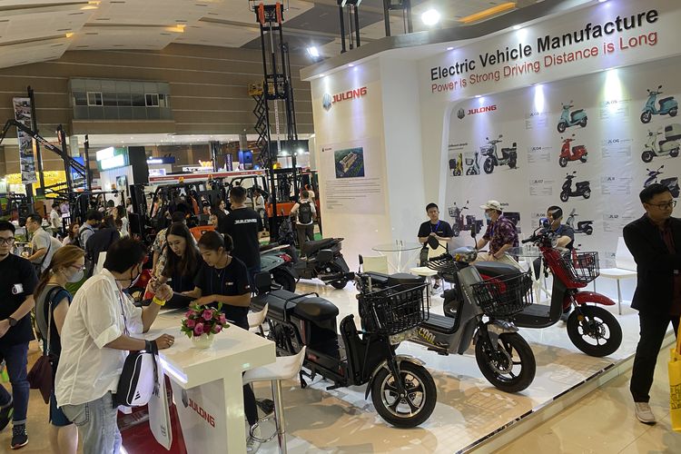 Motor listrik yang dipajang di INAPA 2023