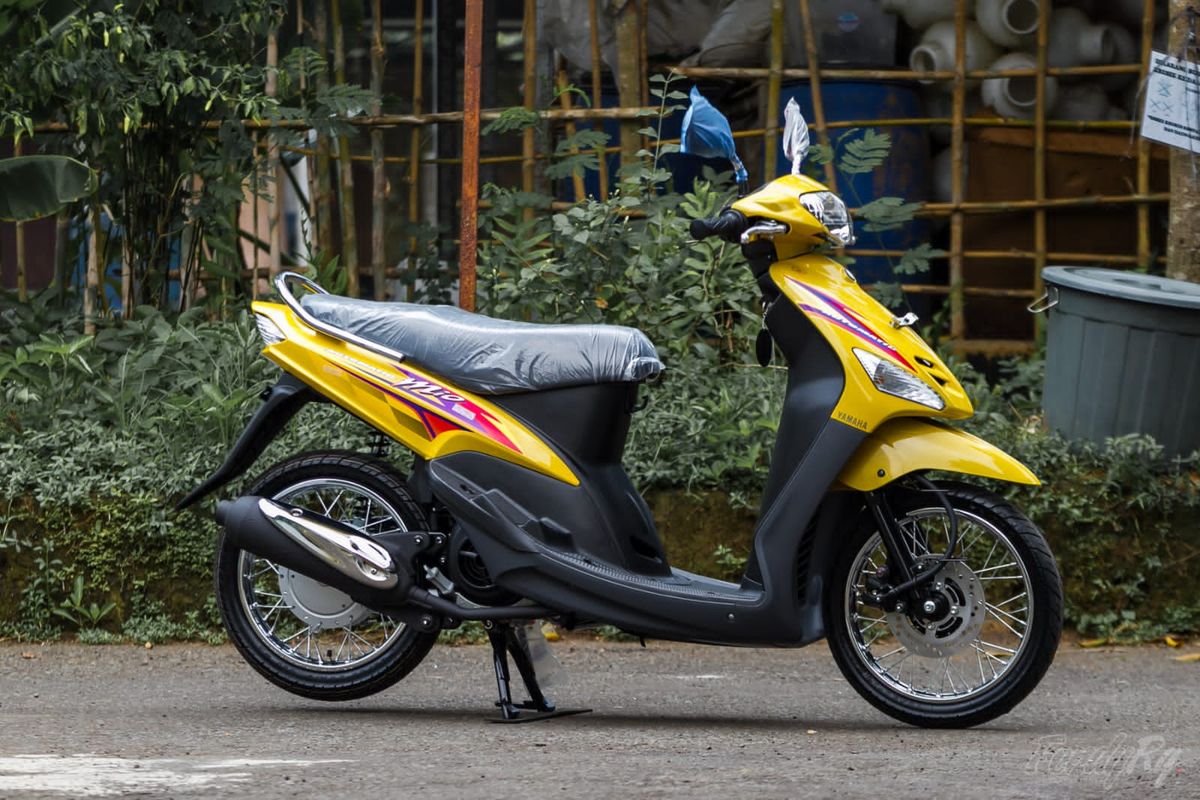 Ilustrasi Yamaha Mio Sporty hasil restorasi