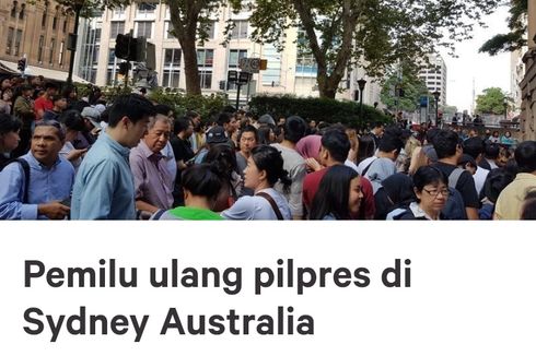 Tak Bisa Mencoblos, Ribuan WNI di Sydney Tanda Tangani Petisi Pemilu Ulang