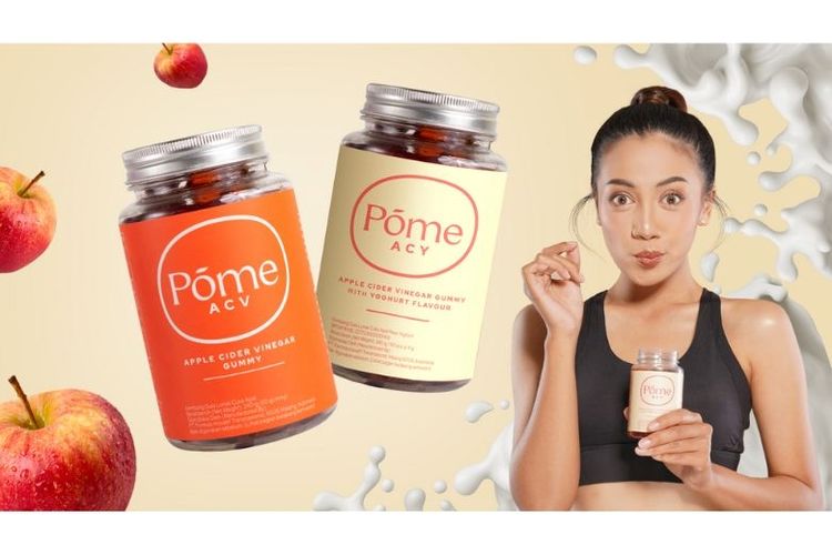 Pome ACV dan Pome ACY merupakan superfood gummy yang memiliki kandungan 2.500 mg cuka apel per gummy.