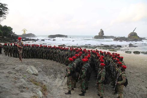 149 Prajurit Kopassus Jalani Pembaretan di Nusakambangan