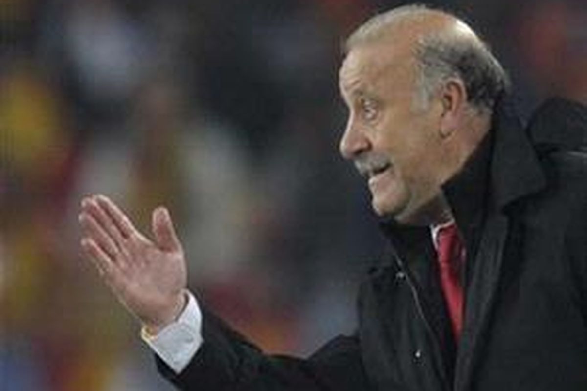 Pelatih Spanyol, Vicente Del Bosque.