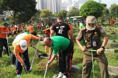 Dua Hektar Lahan TPU Karet Bivak Tergenang Saat Hujan