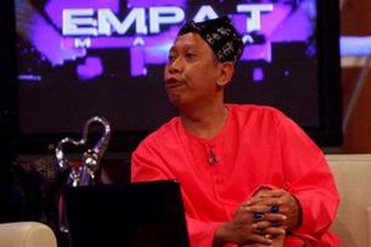 Tukul Arwana memandu acara Empat Mata di Stasiun Televisi Trans 7, Rabu (15/10) malam.