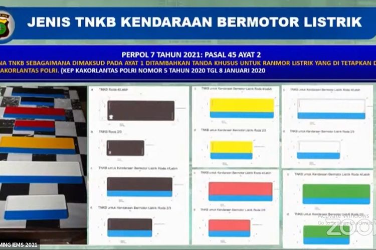 Pelat nomor kendaraan listrik