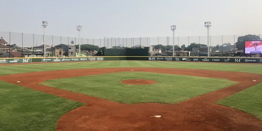 Salah satu venue Asian Games yaitu Jakarta International Baseball Arena di Rawamangun diresmikan Gubernur DKI Jakarta Anies Baswedan pada Senin (13/8/2018). 