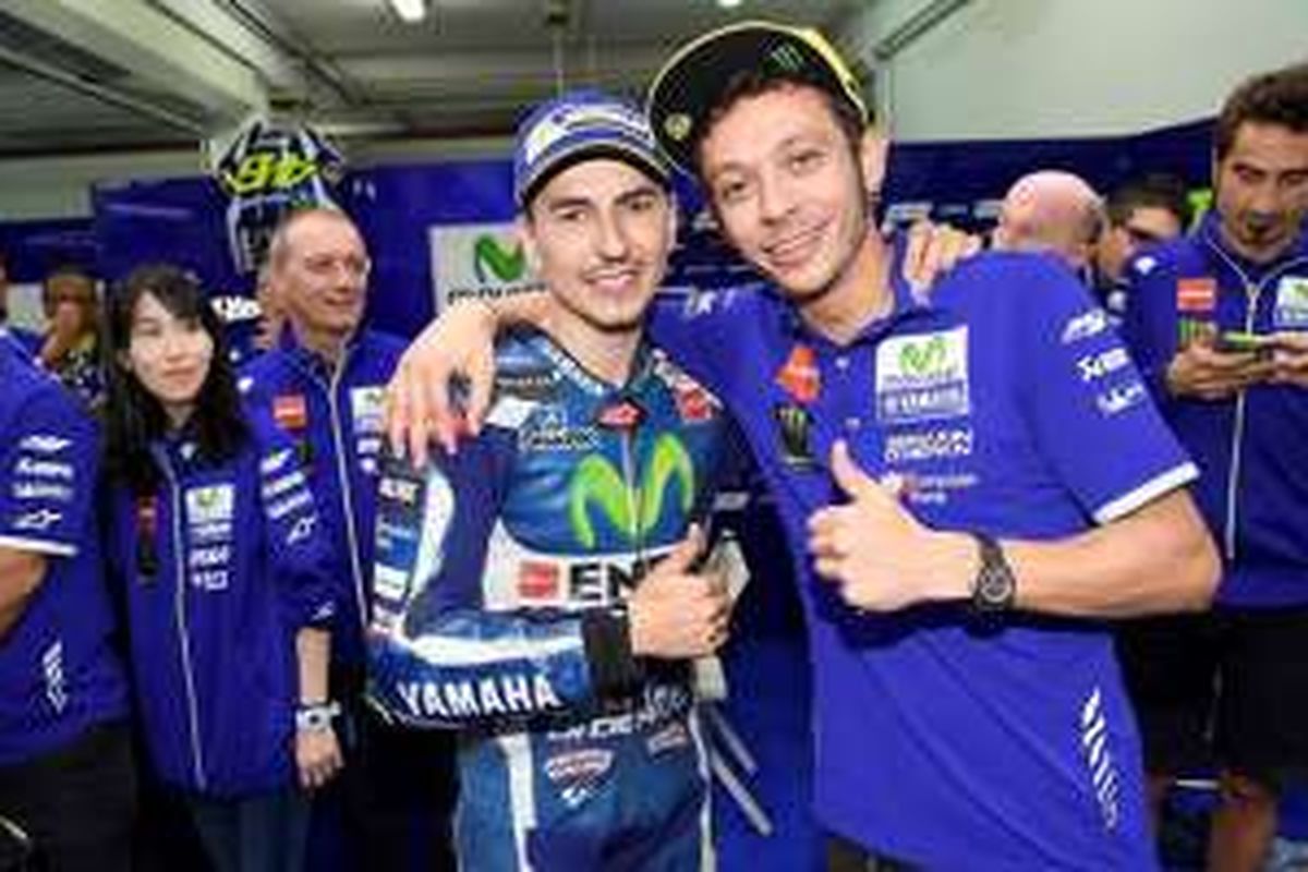 Lorenzo dan Rossi yang hubungannya sudah mulai membaik.