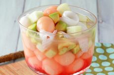 Resep Es Buah Jeli Susu, Minuman Dingin Buahnya Sesuai Selera 