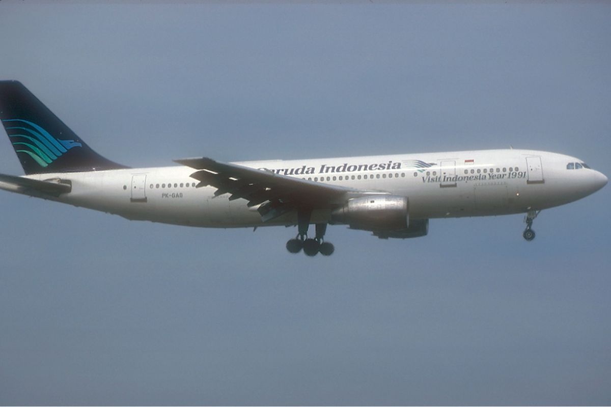 Garuda Indonesia Airbus A300 yang terlibat kecelakaan
