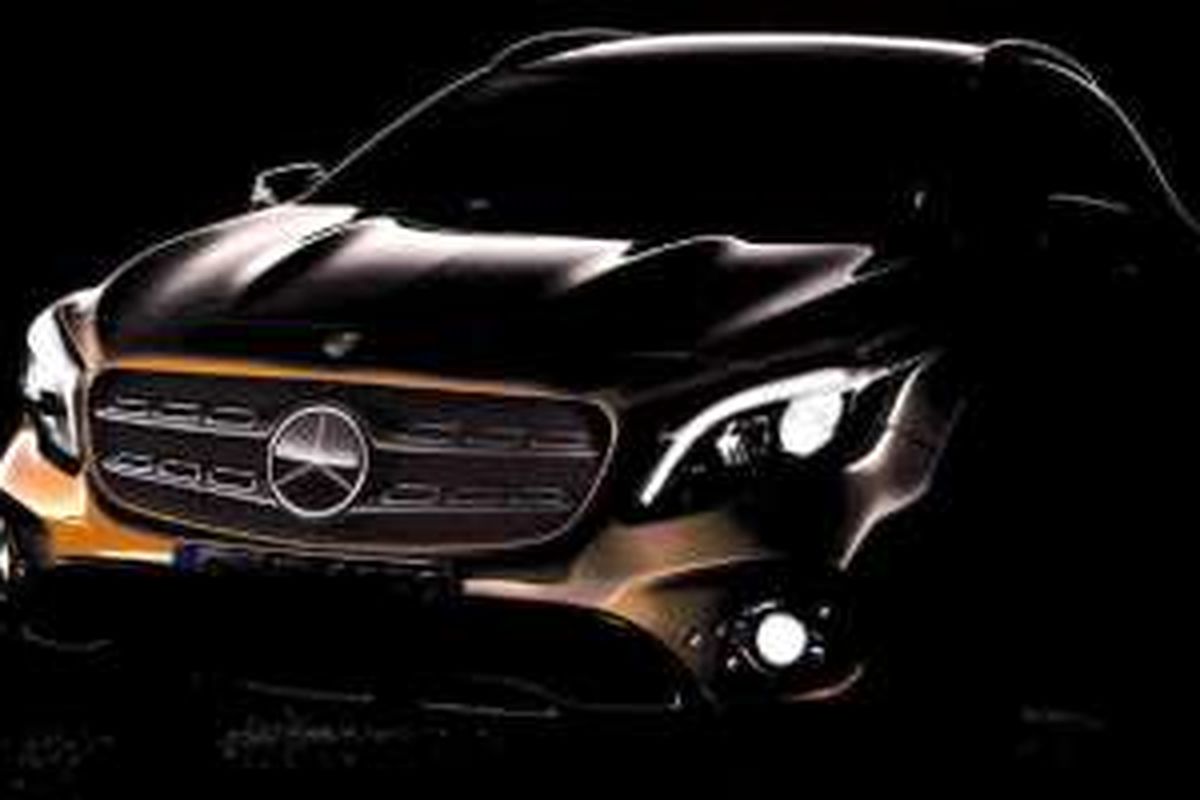 Teaser muka Mercedes-Benz GLA-Class model 2017.