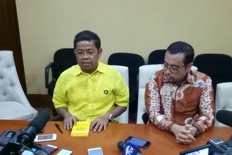 Sekjen Golkar Idrus Marham di Kantor DPP Golkar