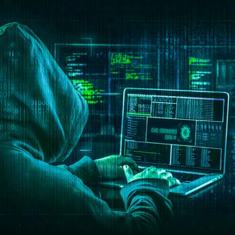 Ilustrasi kejahatan siber. 