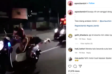 Viral, Video Pengendara Motor Berlagak ala Superman di Jalan Raya