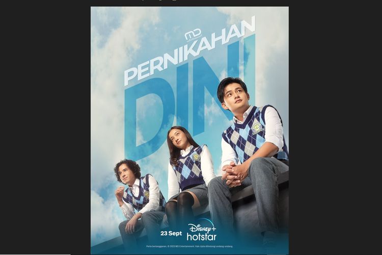 Serial Pernikahan Dini dibintangi Megan Domani, Giulio Parengkuan, dan Randy Martin akan ditayangkan Disney+ Hotstar pada 23 September 2023.