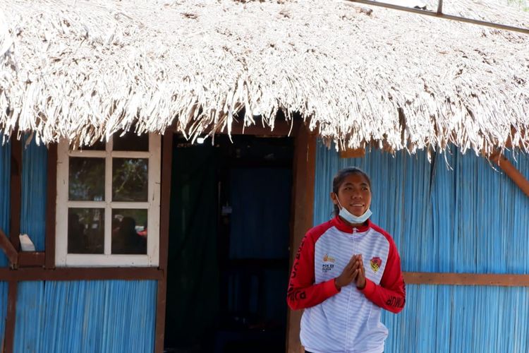 Rumah Susanti Ndapataka, atlet asal NTT peraih medali emas di PON XX Papua