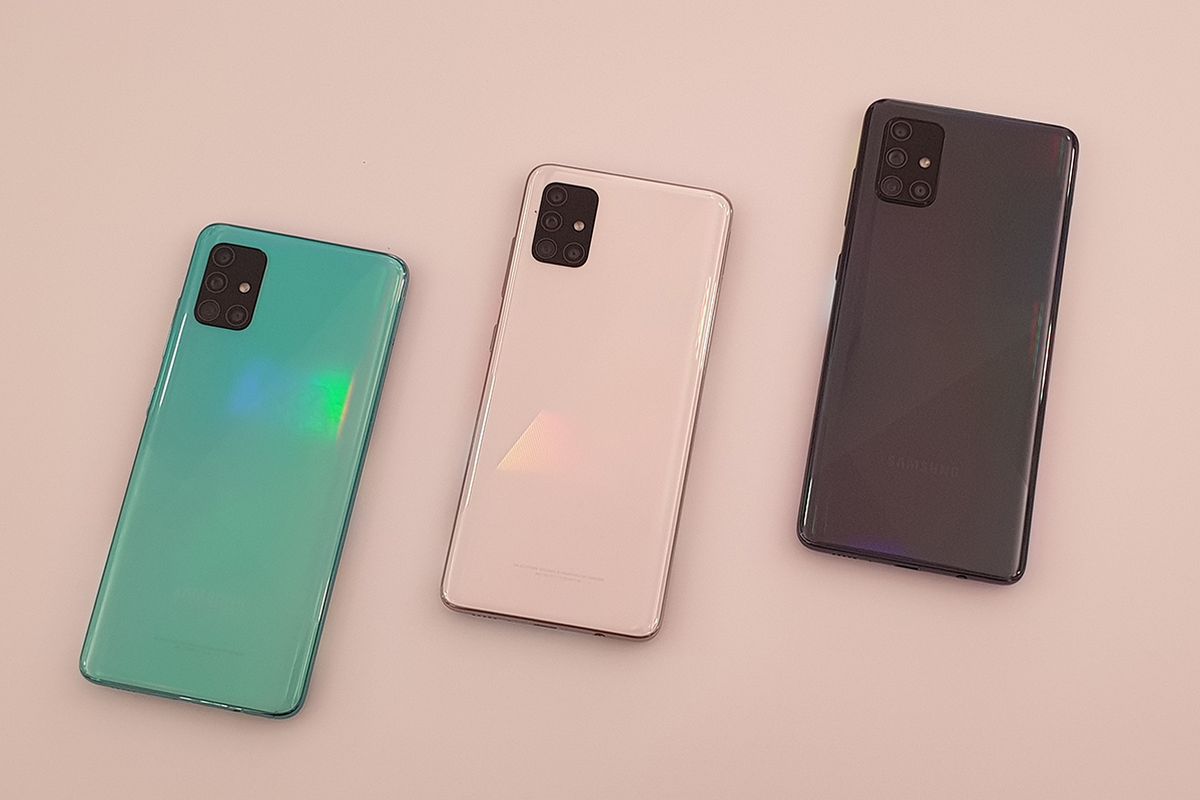 Tiga pilihan warna Samsung Galaxy A71