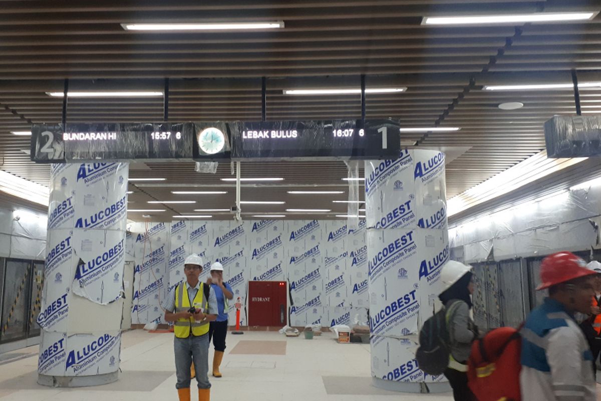 Stasiun MRT Dukuh Atas. Foto diambil Kamis (29/11/2018).