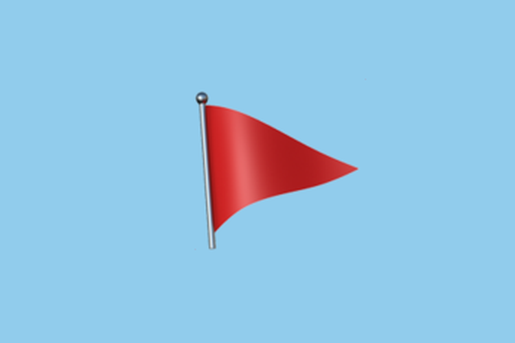 Emoji Bendera Merah