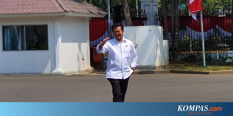 Syahrul Yasin Limpo Diminta Jokowi Jadi Menteri Tanpa Usul Surya Paloh