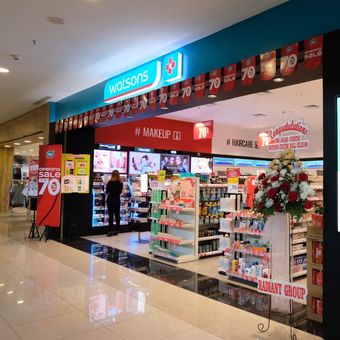 Watsons membuka gerai pertama di Cilegon, Banten, Rabu (6/9/2023). 