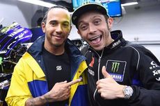 Valentino Rossi dan Lewis Hamilton Bakal Tukar Posisi