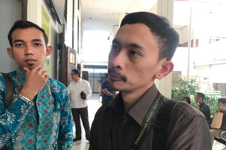 Anggota tim Biro Hukum Komisi Pemilihan Umum (KPU) Setya Indra Arifin saat ditemui usai sidang di Pengadilan Negeri Jakarta Selatan, Rabu (24/7/2019).