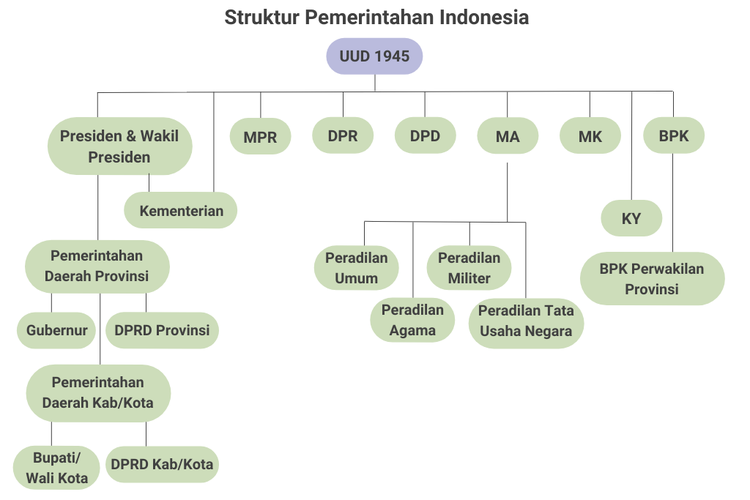 Struktur Organisasi Negara Indonesia 2021 Ford Imagesee