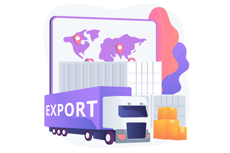 Ilustrasi export Indonesia 