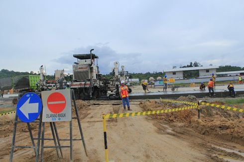 Konstruksi Jalan Tol Pertama di Kalimantan Baru 37,94 Persen