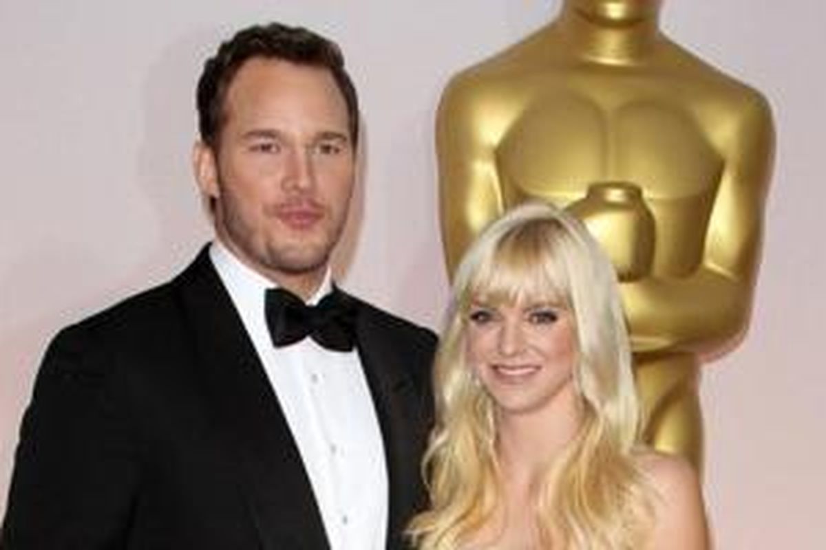 Chris Pratt bersama Anna Faris.