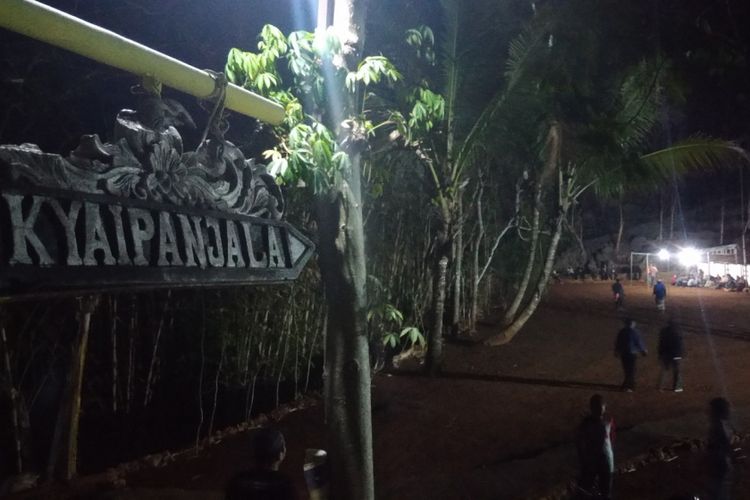 Lokasi Pembukaan Ramalan Jawa Kyai Cupu Panjala di Kecamatan Panggang, Gunungkidul, DI Yogyakarta, Senin (1/10/2018) malam.