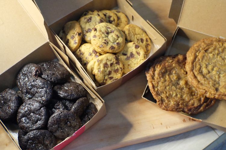 Tiga varian cookies dari Dough Lab. 