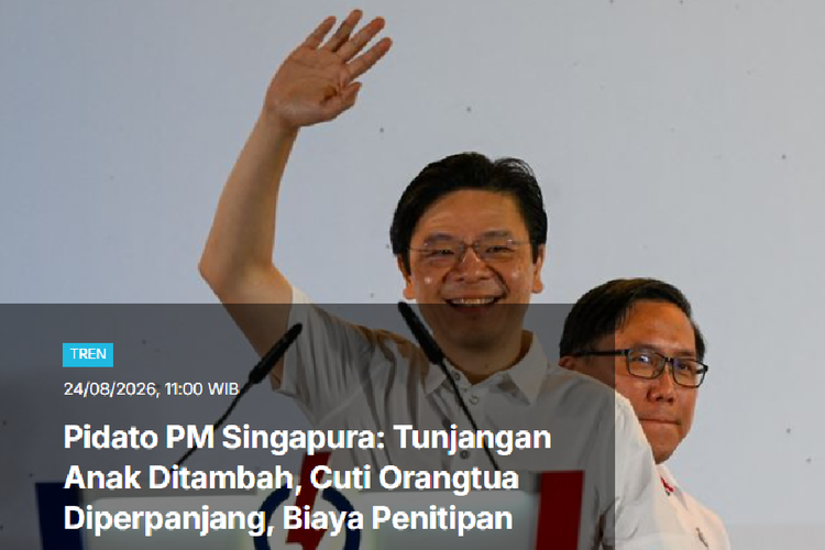 [POPULER TREN] Pidato PM Singapura Bikin Tenang Warganya | Kenapa Gen Z Terlihat Lebih Tua?