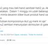 Viral Twit Ingatkan Hati-hati Beli Hand Sanitizer Setelah Banyak Pesanan Label Tanpa Tahu Komposisi