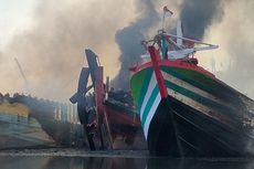 Kerugian akibat Kebakaran Galangan Kapal di Tegal Diperkirakan Capai Rp 45 Miliar