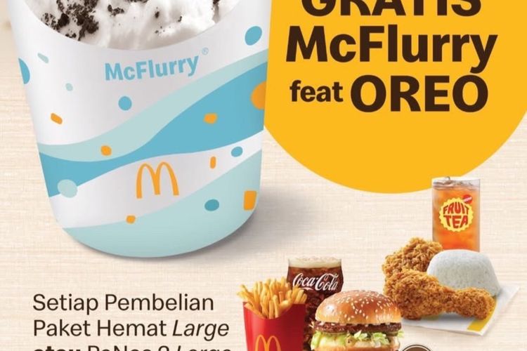 Mcd Indonesia promo at Christmas, valid until 31 December 2024.