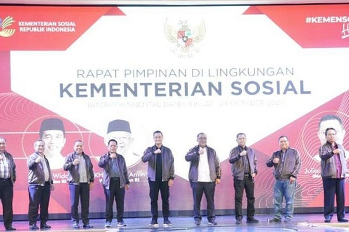 Rapat Pimpinan di Lingkungan Kementerian Sosial, Sabtu (24/10/2020).

