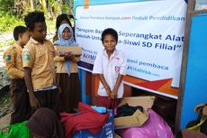 Terima Kasih Pembaca Kompas.com, Kini Murid SDN Filial di Kaltim Punya Seragam Baru