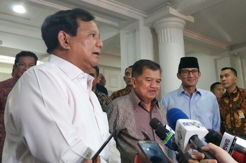 Maju Pilpres 2019, Prabowo-Sandiaga Minta Restu Jusuf Kalla