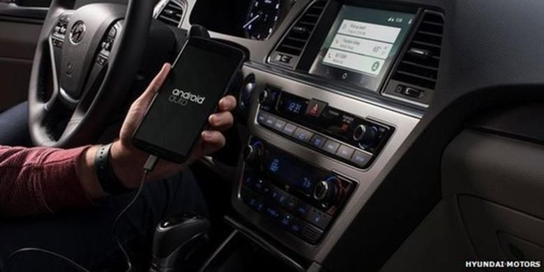 Android Auto di mobil Hyundai Sonata 2015