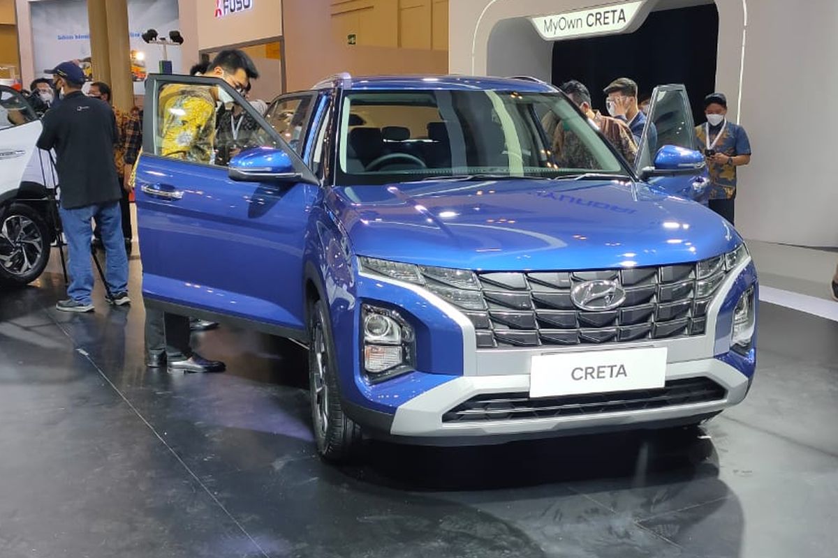 Mobil baru Hyundai Creta mulai meluncur di ajang GIIAS 2021.