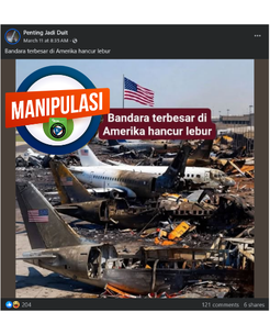 INFOGRAFIK: Hoaks Bandara Terbesar di AS Hancur Lebur, Simak Faktanya