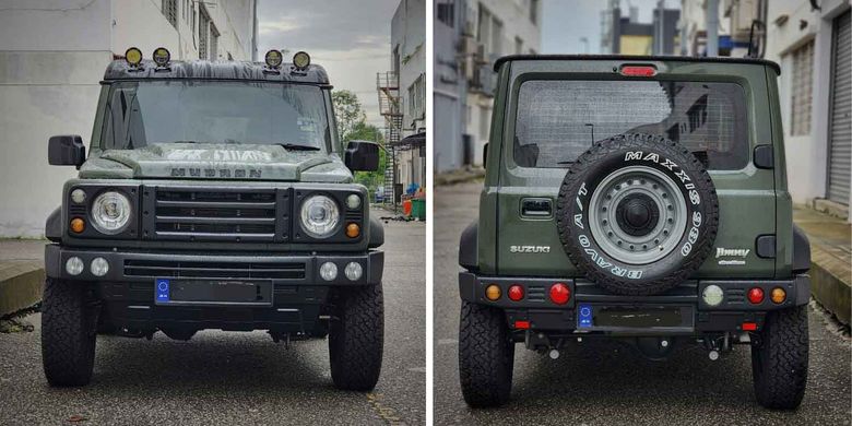 Modifikasi Suzuki Jimny berwajah Land Rover Defender