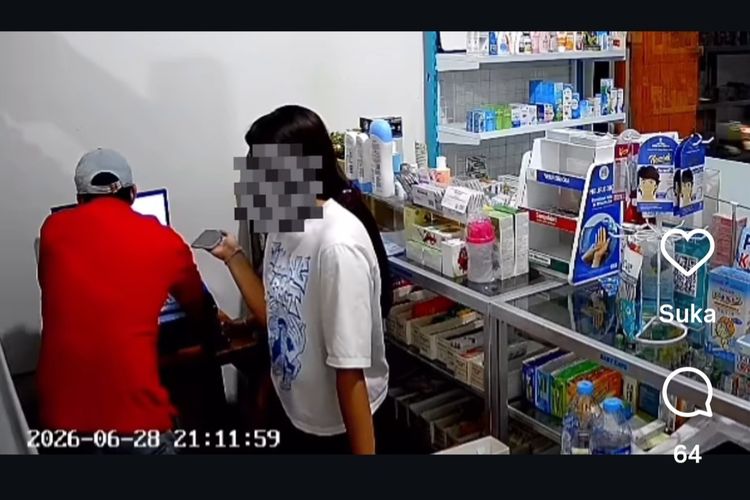 2 WNA Curi Uang Kasir Apotek di Bali, Pelaku Sempat Geser CCTV