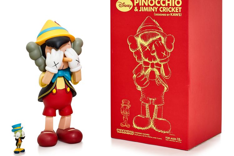 KAWS x Disney 'Pinocchio and Jiminy Cricket'