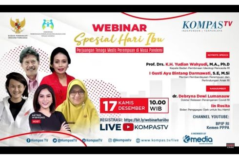 Sambut Hari Ibu, BPIP Selenggarakan Webinar Terkait Perjuangan Tenaga Medis Perempuan