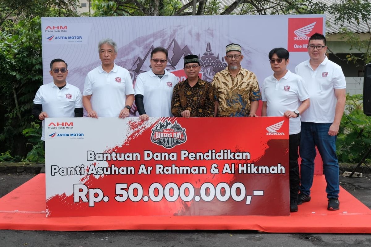 AHM dan Astra Motor Yogyakarta berikan donasi dalam rangkaian HBD 2024